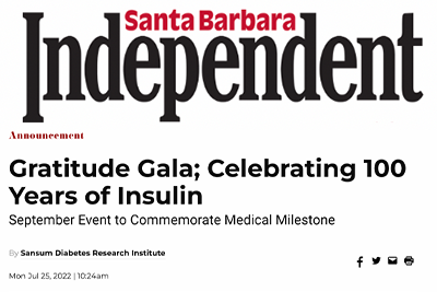 Gratitude Gala; Celebrating 100 Years of Insulin