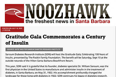 Gratitude Gala Commemorates a Century of Insulin